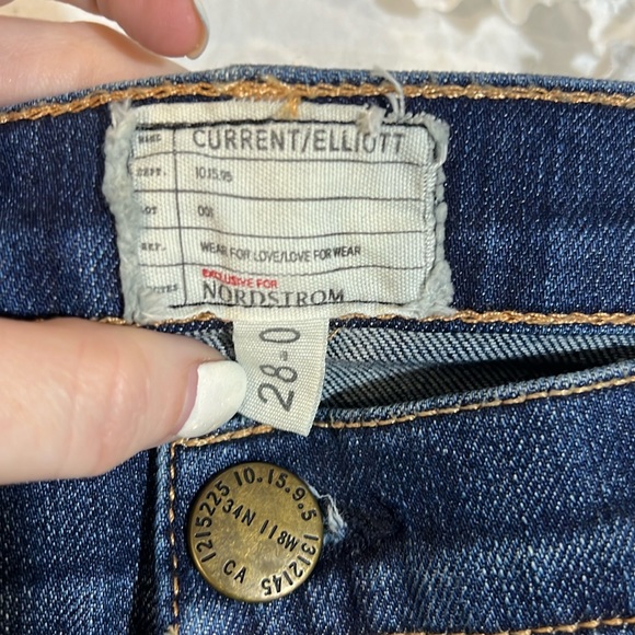 Current/Elliott”The cropped straight” jeans size 28 - Picture 3 of 8